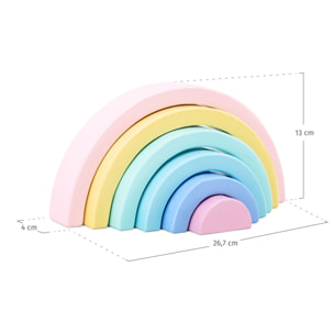 arcoíris Waldrof de madera para niños
