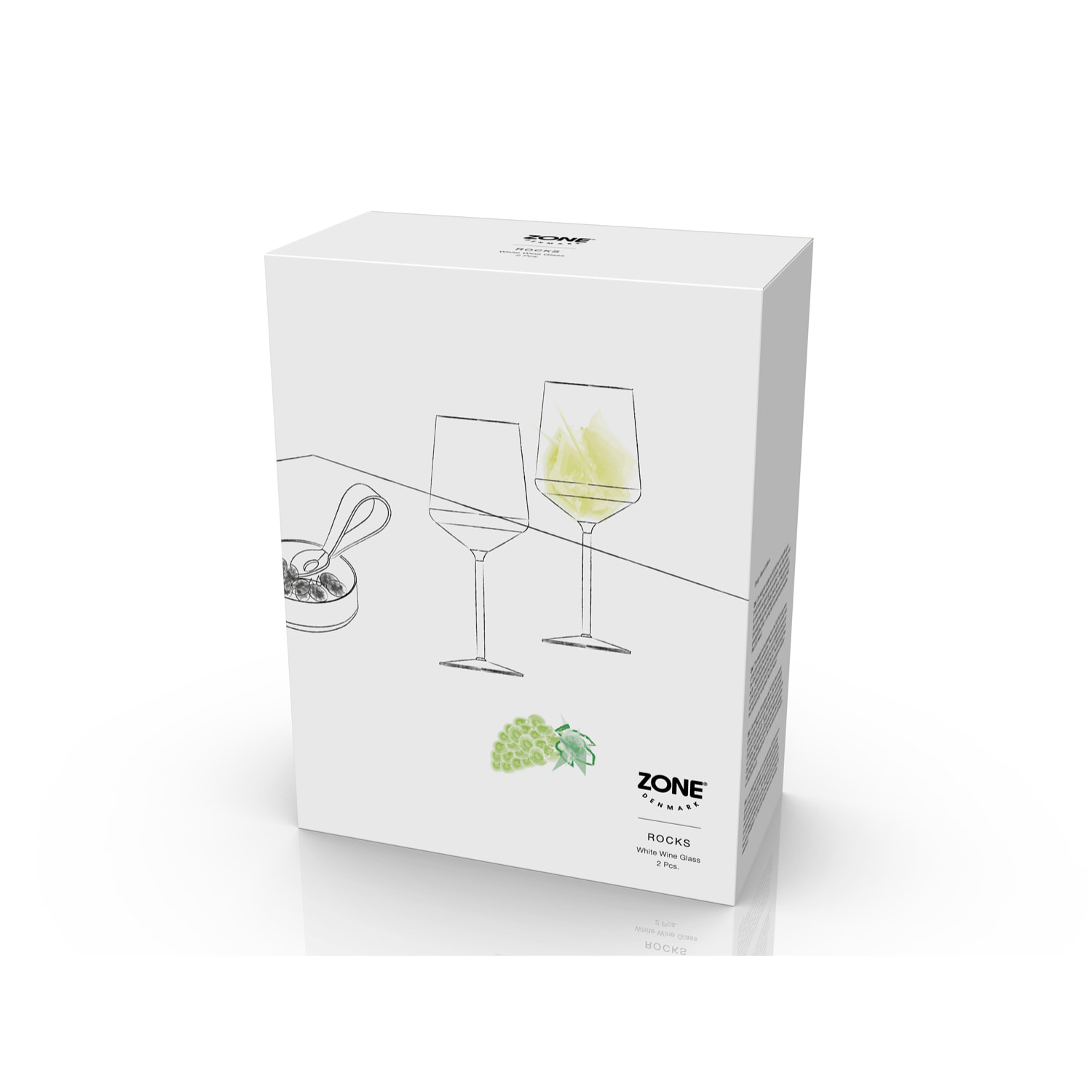 Verre à vin blanc Rocks 2 pièces 30 cl