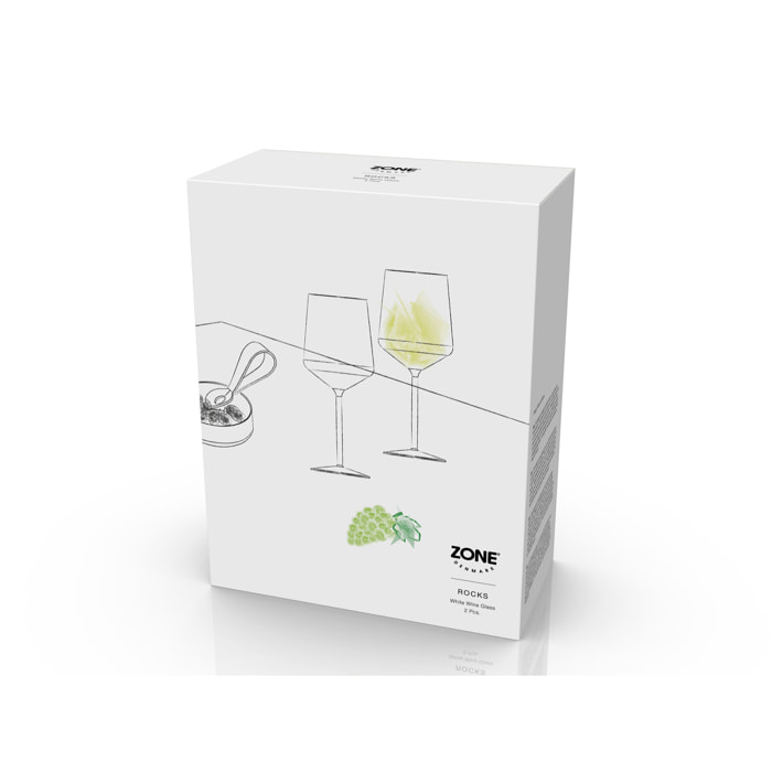 Verre à vin blanc Rocks 2 pièces 30 cl