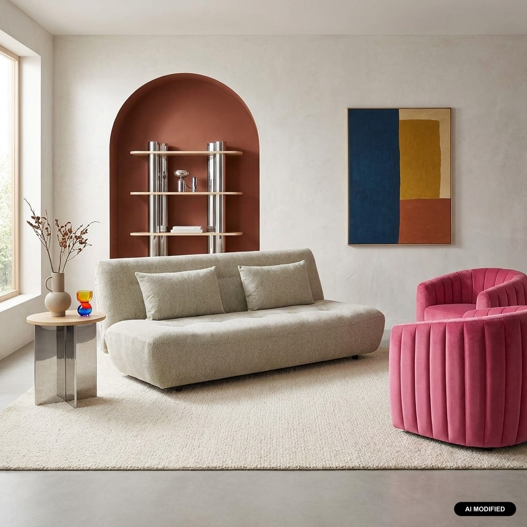 Banquette convertible tissu chenille 3 places KLIK