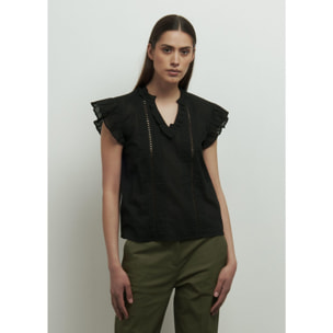 BLUSA NERO CONBIPEL