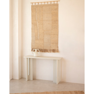 Console en microciment en 120x33cm Hauteur: 80 Longueur: 120 Largeur: 33