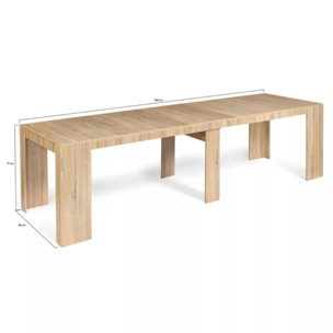 Table console extensible en bois - 3 m NOVA