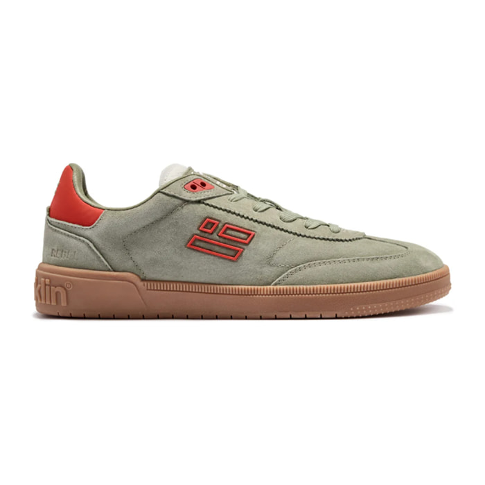 Zapatillas Bajas de Hombre Rebel Suede Moss Verde / Rojo