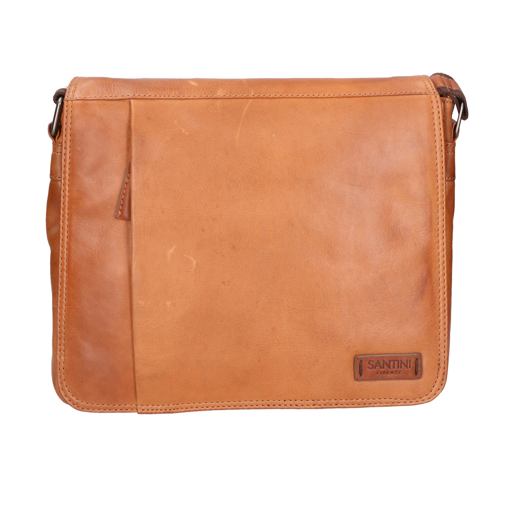 Borsa a tracolla unisex In Vera pelle Made in Italy 30x27x4 cm
