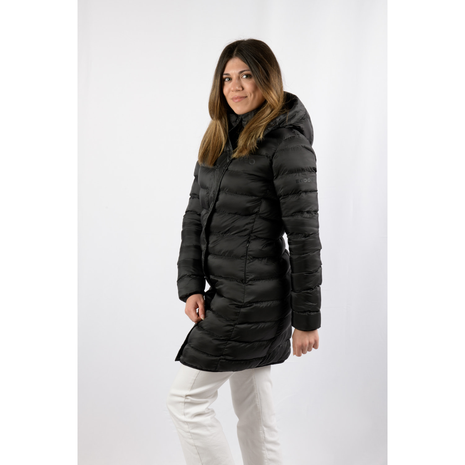Chaqueta para mujer ECOON Munich Long Jacket - Negro