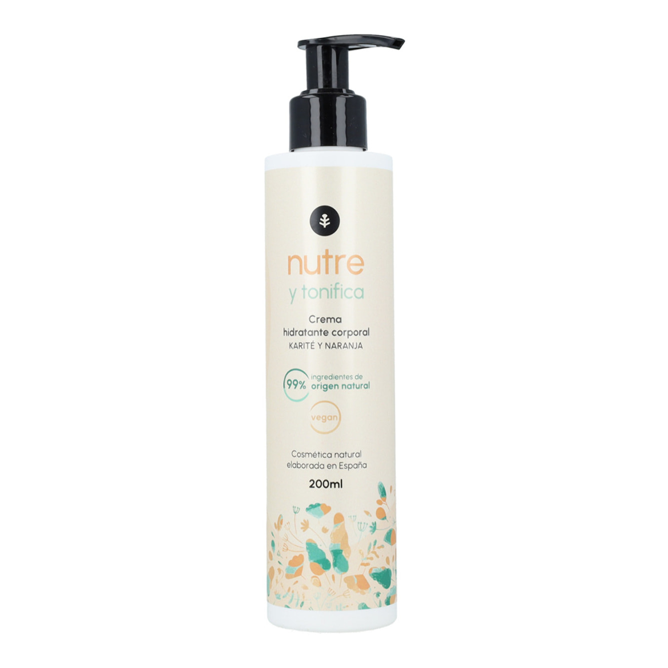 PLANETA HUERTO | Crema Hidratante Corporal Karité y Naranja 200 ml - Nutrición Intensa y Piel Suave