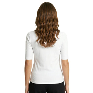 Camiseta elegante de manga tres cuartos para mujer