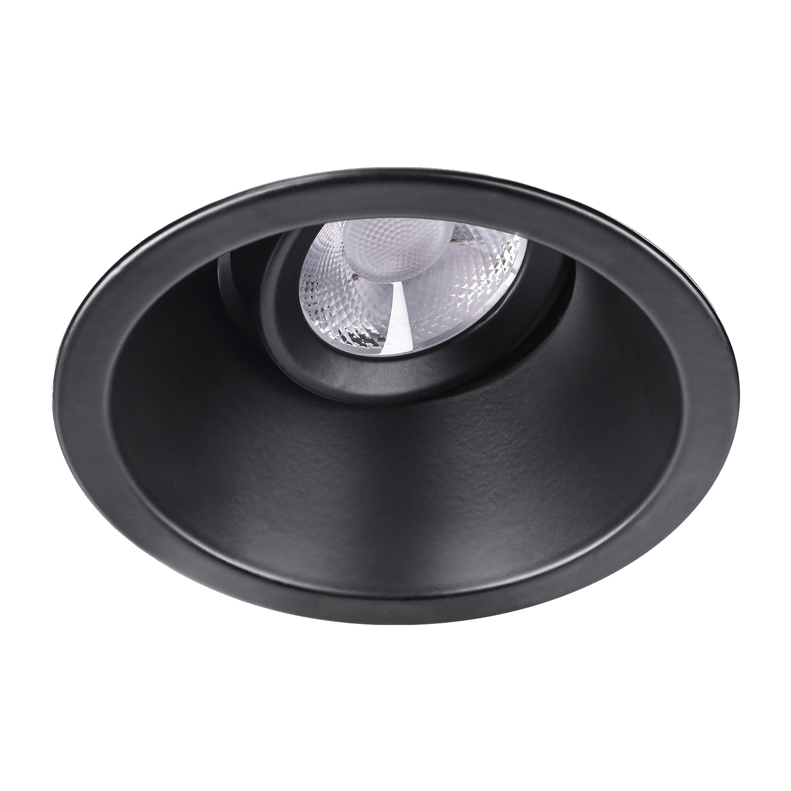 Ledsc4 LedsC4 - Downlight LED Ajustable 14.3W, Iluminación Cálida 2700K, 1243 Lúmenes, Aluminio Negro, IP20/IP54, Confort Visual Superior para Interiores y Exteriores