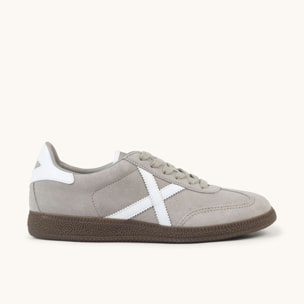 Zapatilla casual de serraje gris con suela caramelo MUNICH BARRU 216