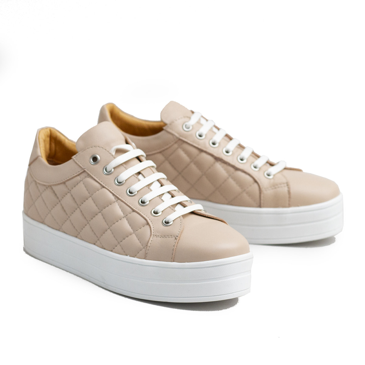 Sneaker in pelle ChocolÇÿ rosa