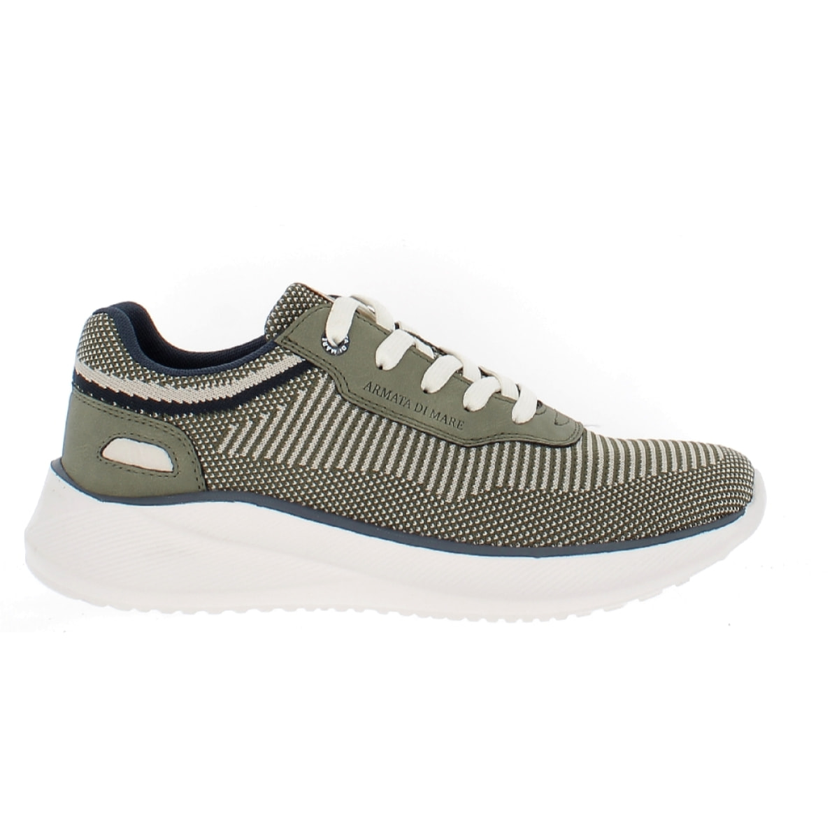 Armata di Mare Scarpe Uomo Sneakers Casual Comfort con Soletta Rimovibile in Memory Foam AMU SS23L347 Khaki
