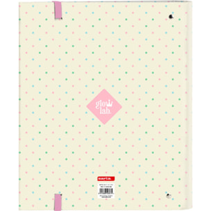 Carpeta 4 anillas 35mm c/recambio glowlab "magic flow"