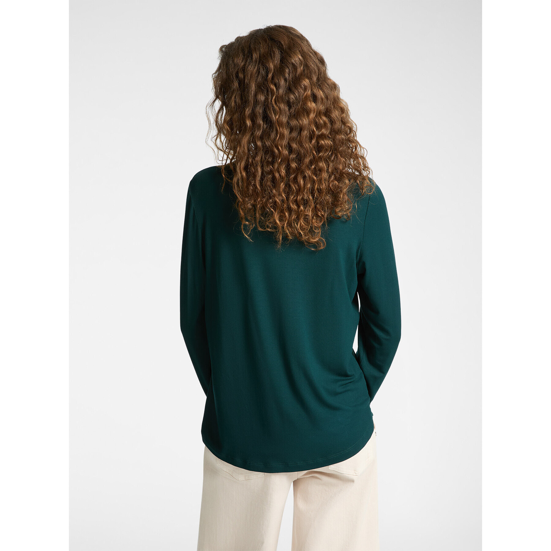 Elena Mirò - T-shirt in due tessuti - Verde