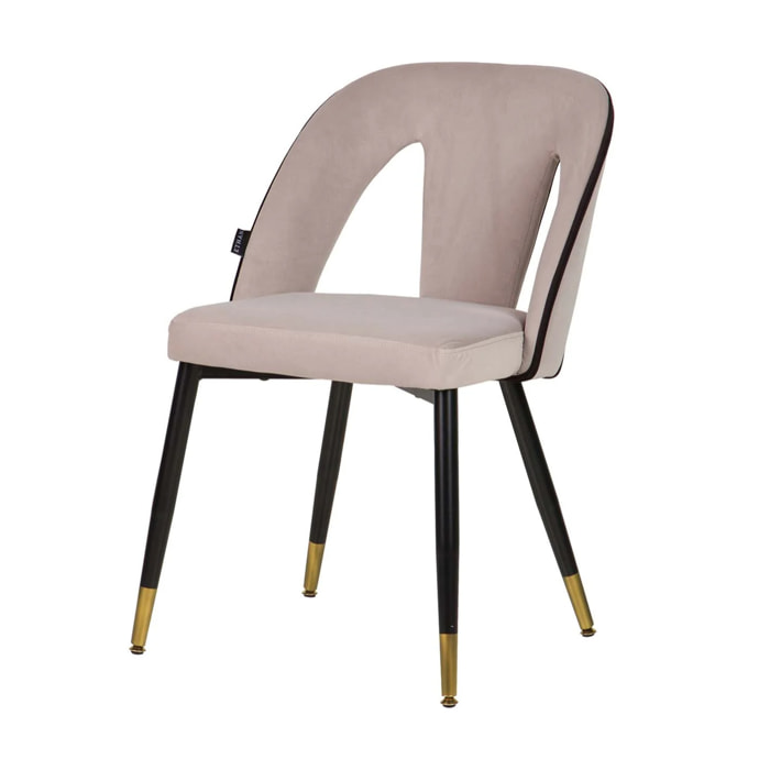 Silla Velvet Gris Stowe 49x54x82 Cm