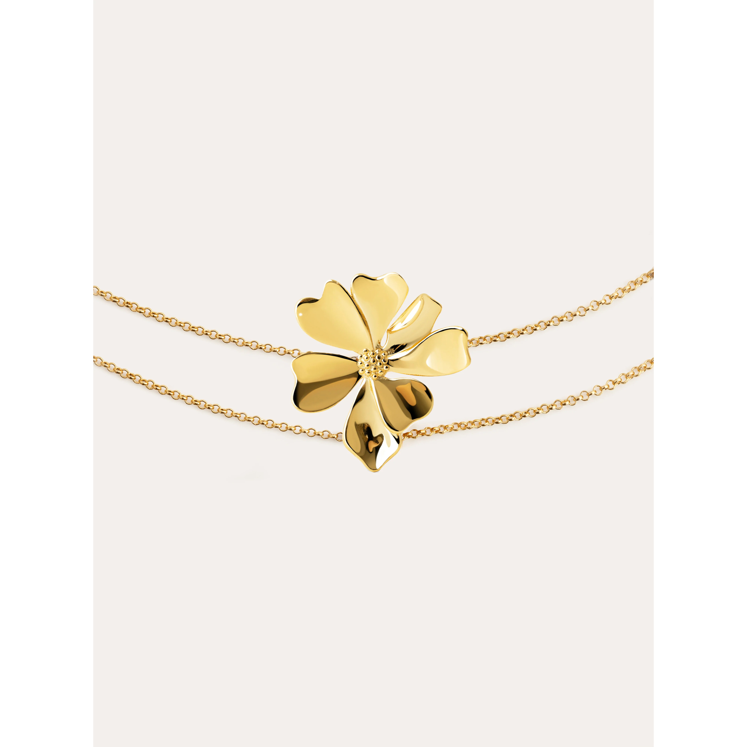 Choker Flower Spring Baño Oro