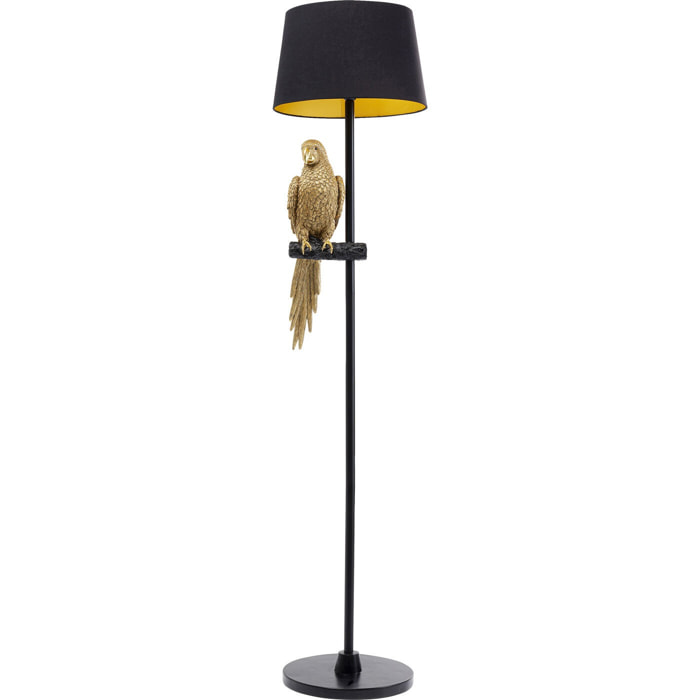 Lampadaire perroquet doré 176cm Kare Design