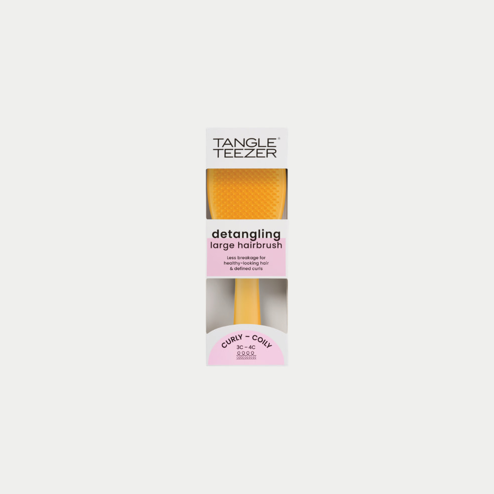 TANGLE TEEZER The Ultimate Detangler LARGE NATURALLY CURLY Daffodil Yellow