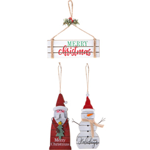 Decoro legno da appendere ?? cm - Pezzi 6 - BIANCO - Bianchi Dino SpA