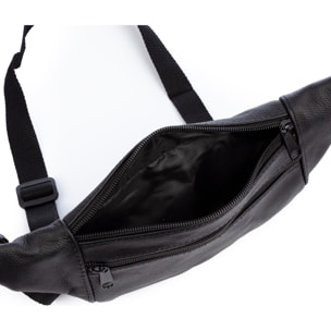 Atripalda marsupio con tre compartimenti in pelle Dollaro.