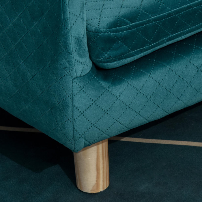 Canapé chien lit pour chien design scandinave coussin moelleux pieds bois  massif dim. 87 x 61