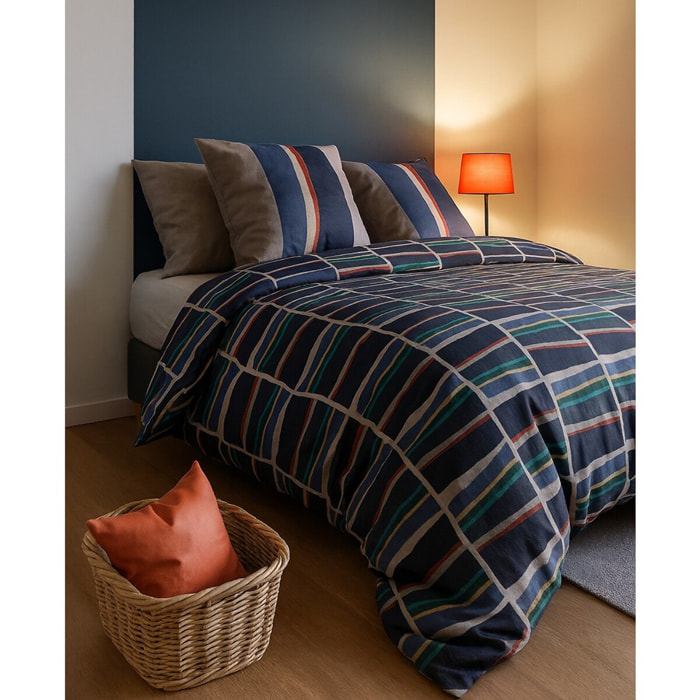 Parure Housse De Couette 3pcs 100% coton 57fils Arty