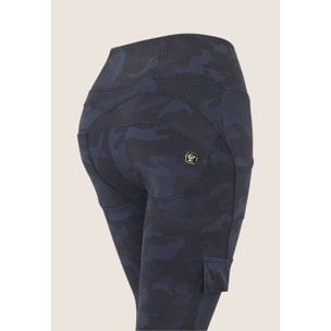 Pantaloni WR.UP® stile cargo con vita alta in jersey camo