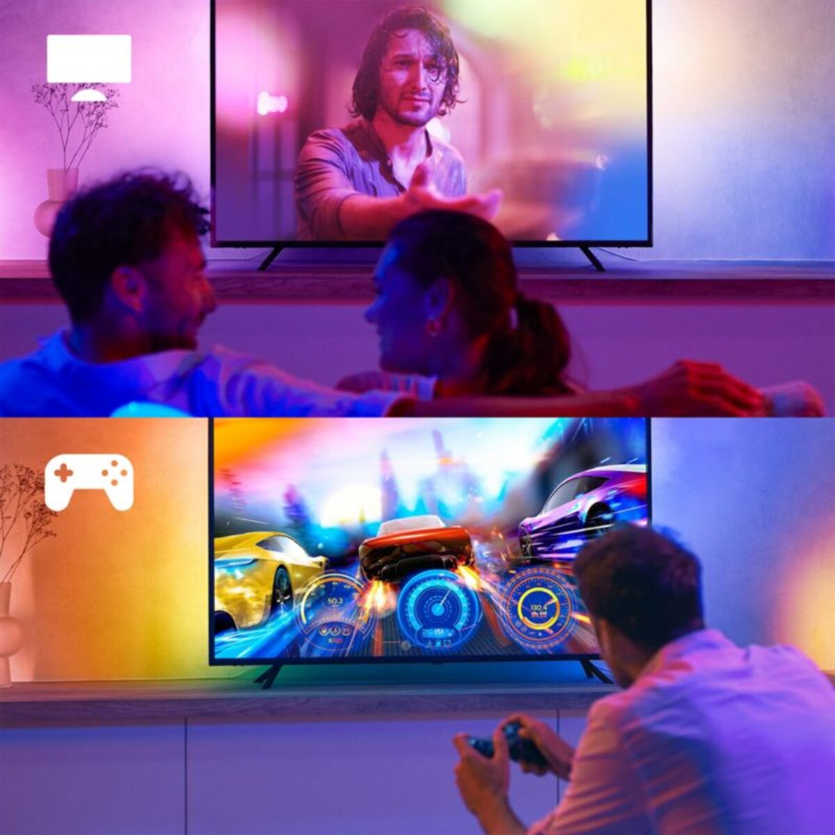 Ruban LED PHILIPS HUE Play Gradient TV65'' White&Color Ambianc
