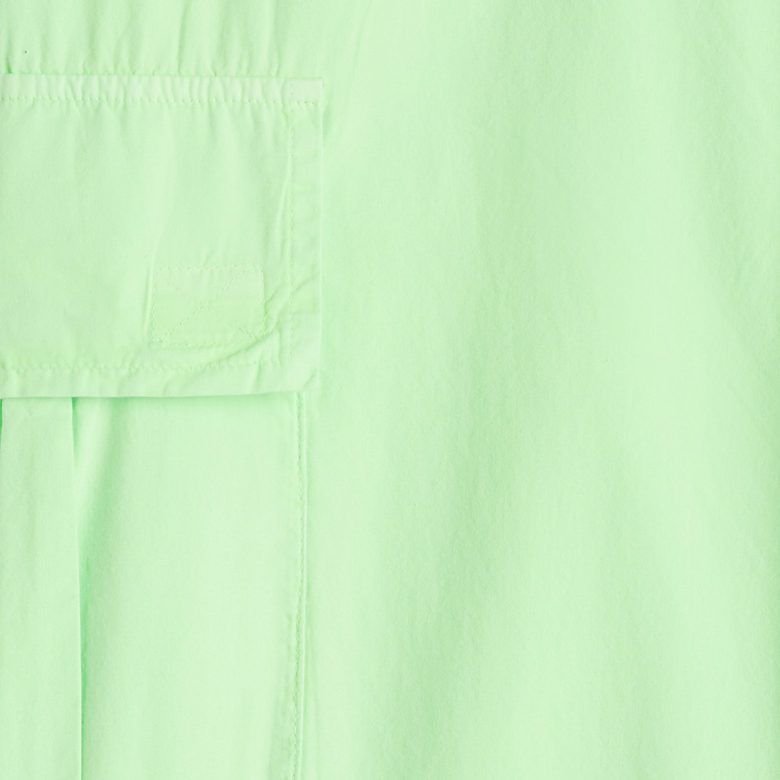 Pantaloni cargo in popeline con doppia coulisse