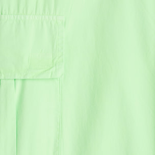 Pantaloni cargo in popeline con doppia coulisse