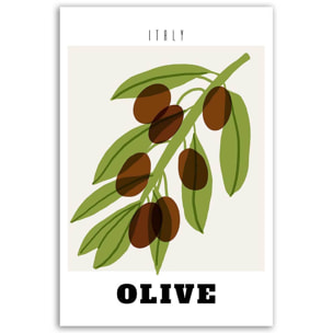 Tableau Olive d’Italie Toile imprimée