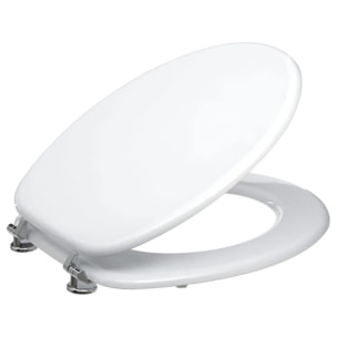 Abattant WC blanc en bois