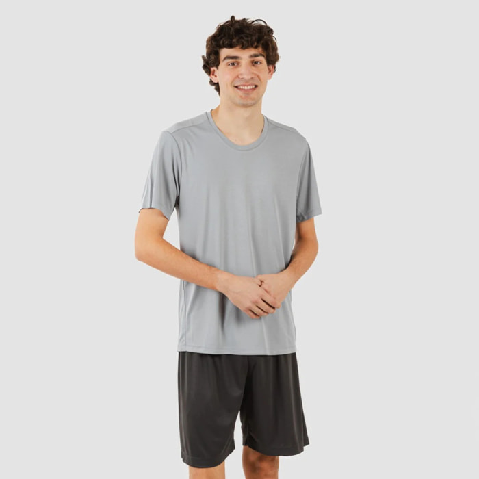 Completo sportivo pantaloncini tecnici semplici da uomo