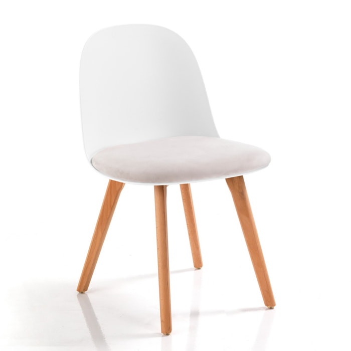 Oresteluchetta Set 4 Sedie TELLA WOOD WHITE