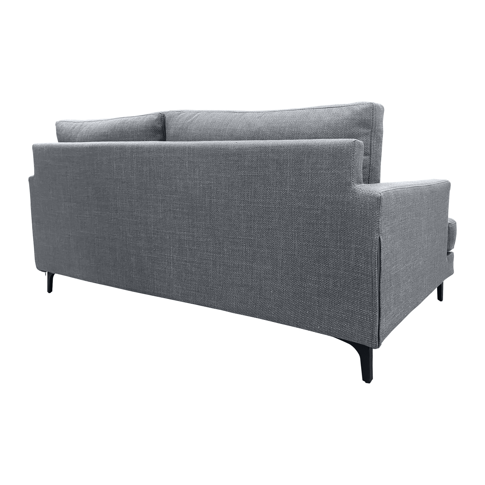 Canapé 3 pl WIMY 167 cm fixe tissu Grey - 100% déhoussable - Fab. France