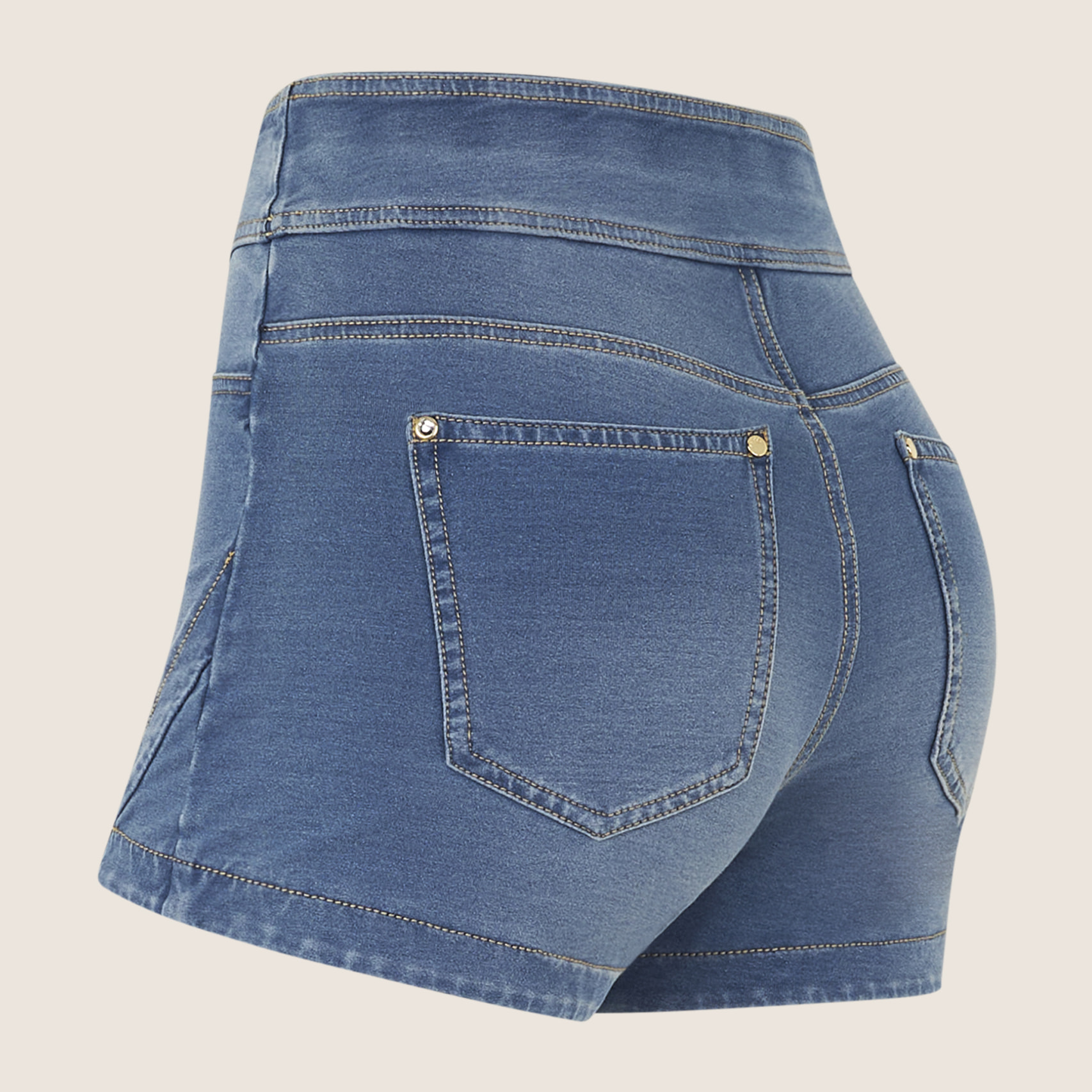 Jeggings N.O.W. skinny a vita alta super short