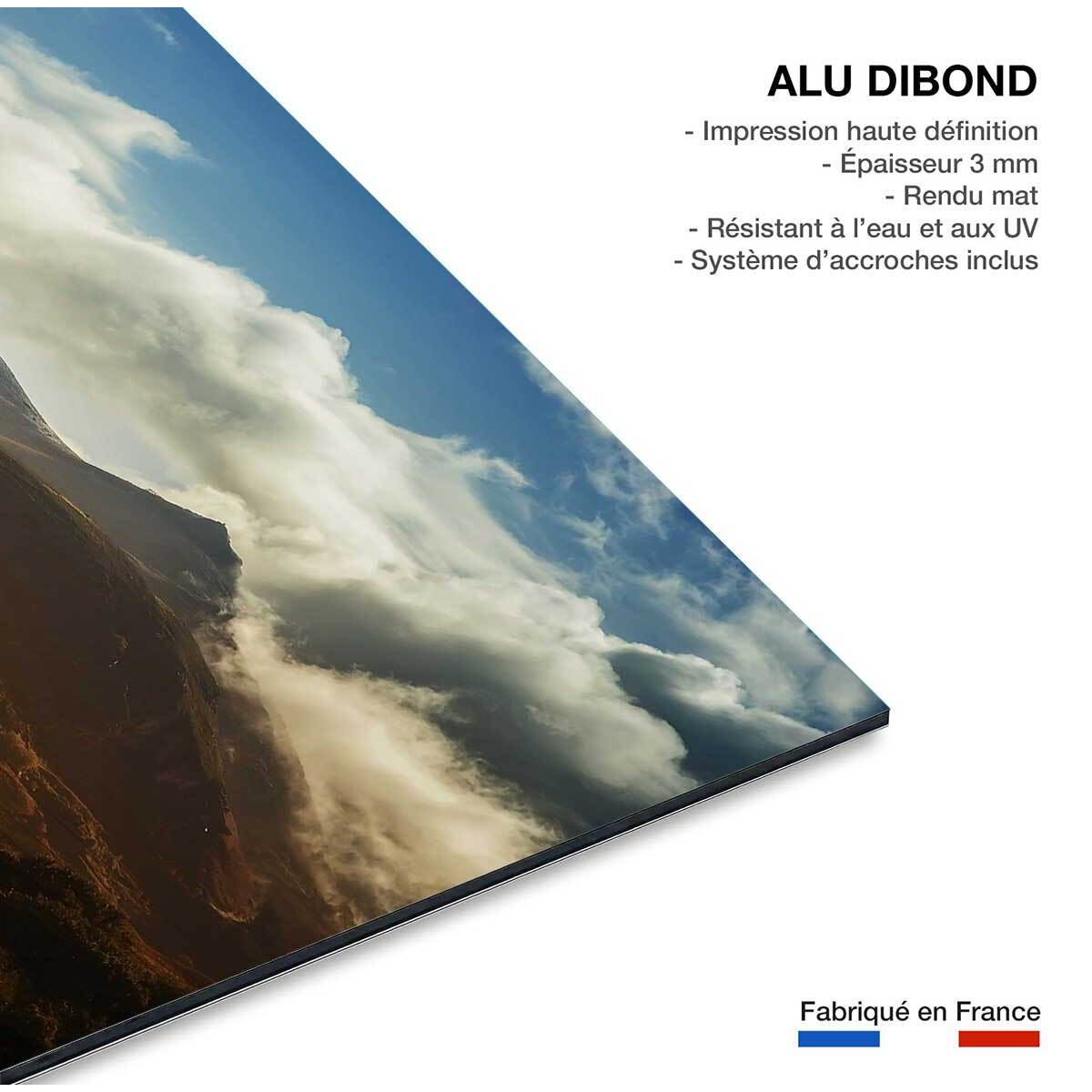 Tableau la rhune au pays basque Tableau alu Dibond