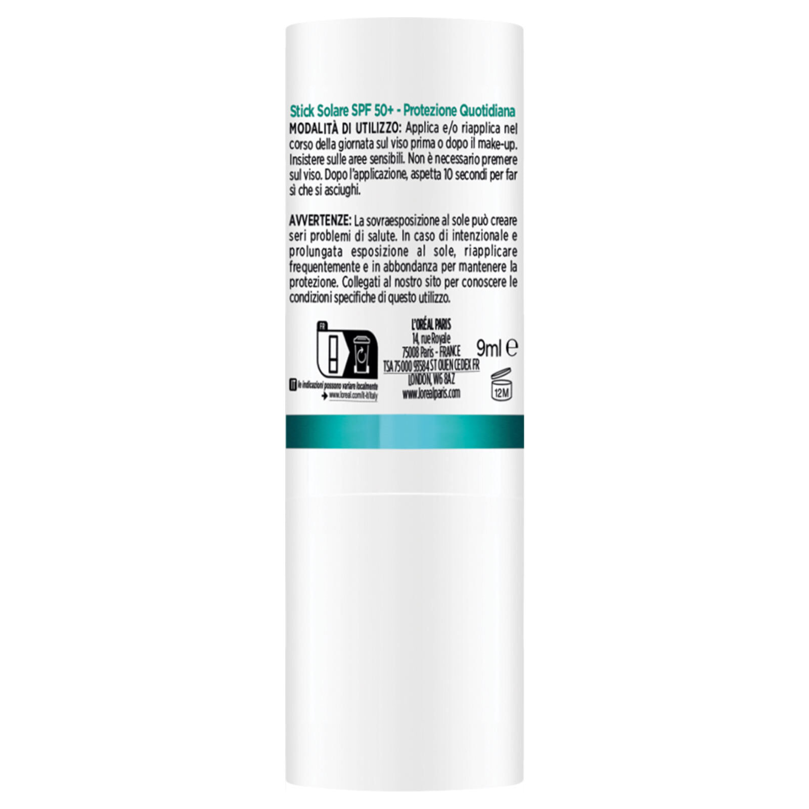 Stick Solare SPF 50+ Bright Reveal Anti Macchie Finish Invisibile con Vitamina E 9ml