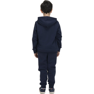 Tuta da bambino con cappuccio e full zip Basic