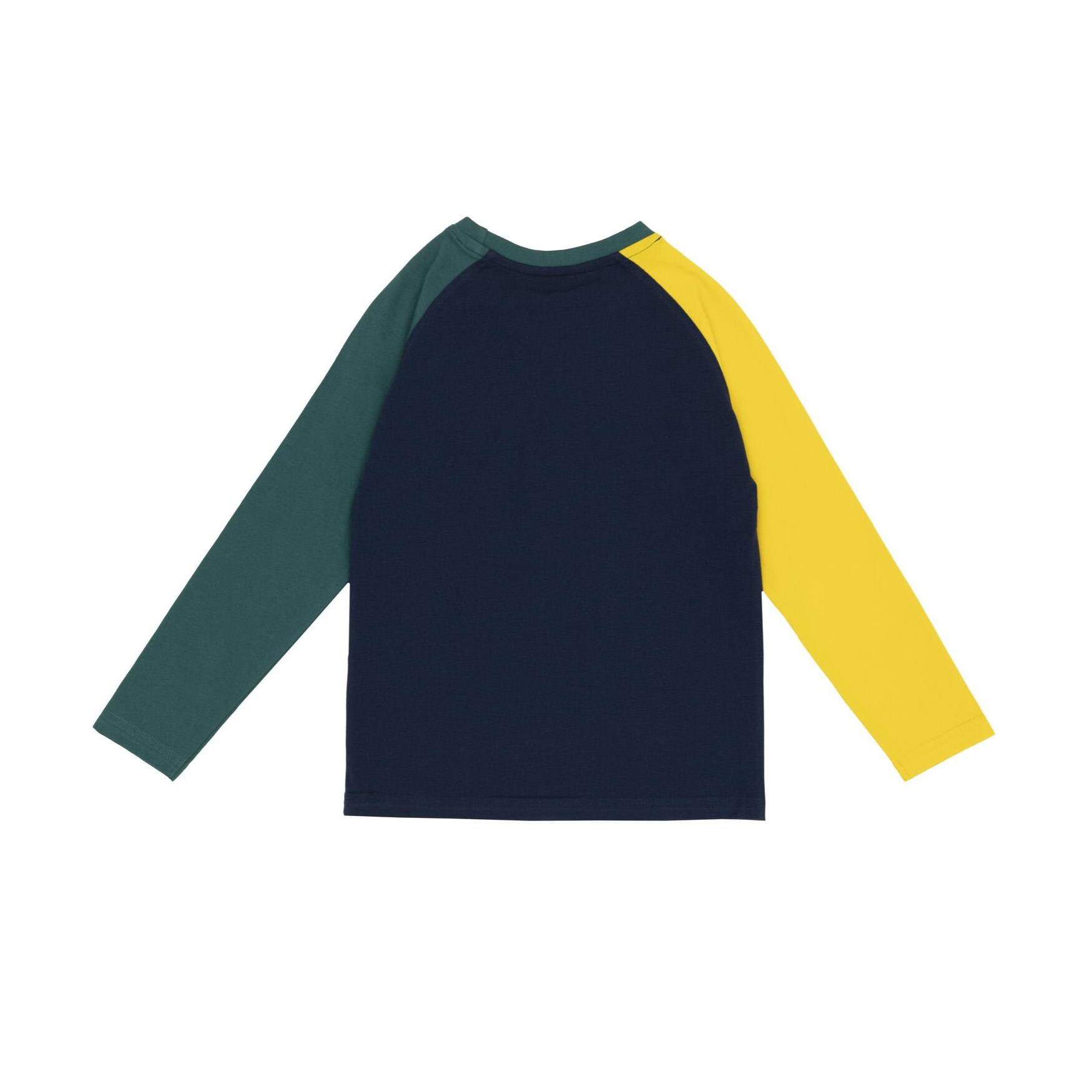 T-shirt Leone bambino con maniche lunghe raglan College