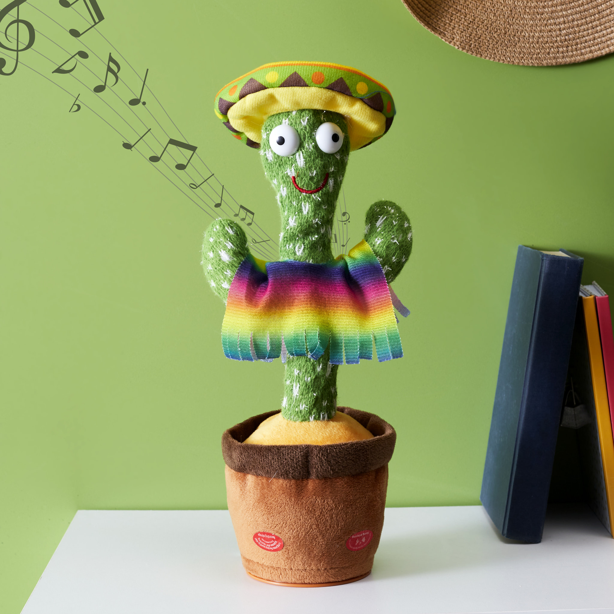 Peluche - JEUX 2 MOMES - Cactus Dansant - A Piles - Vert