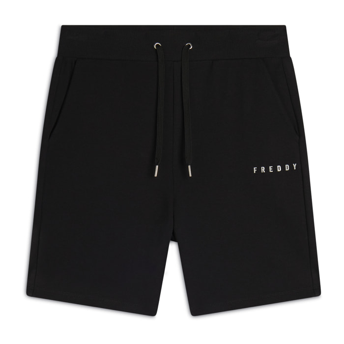 Bermuda sportivi in interlock con tasche