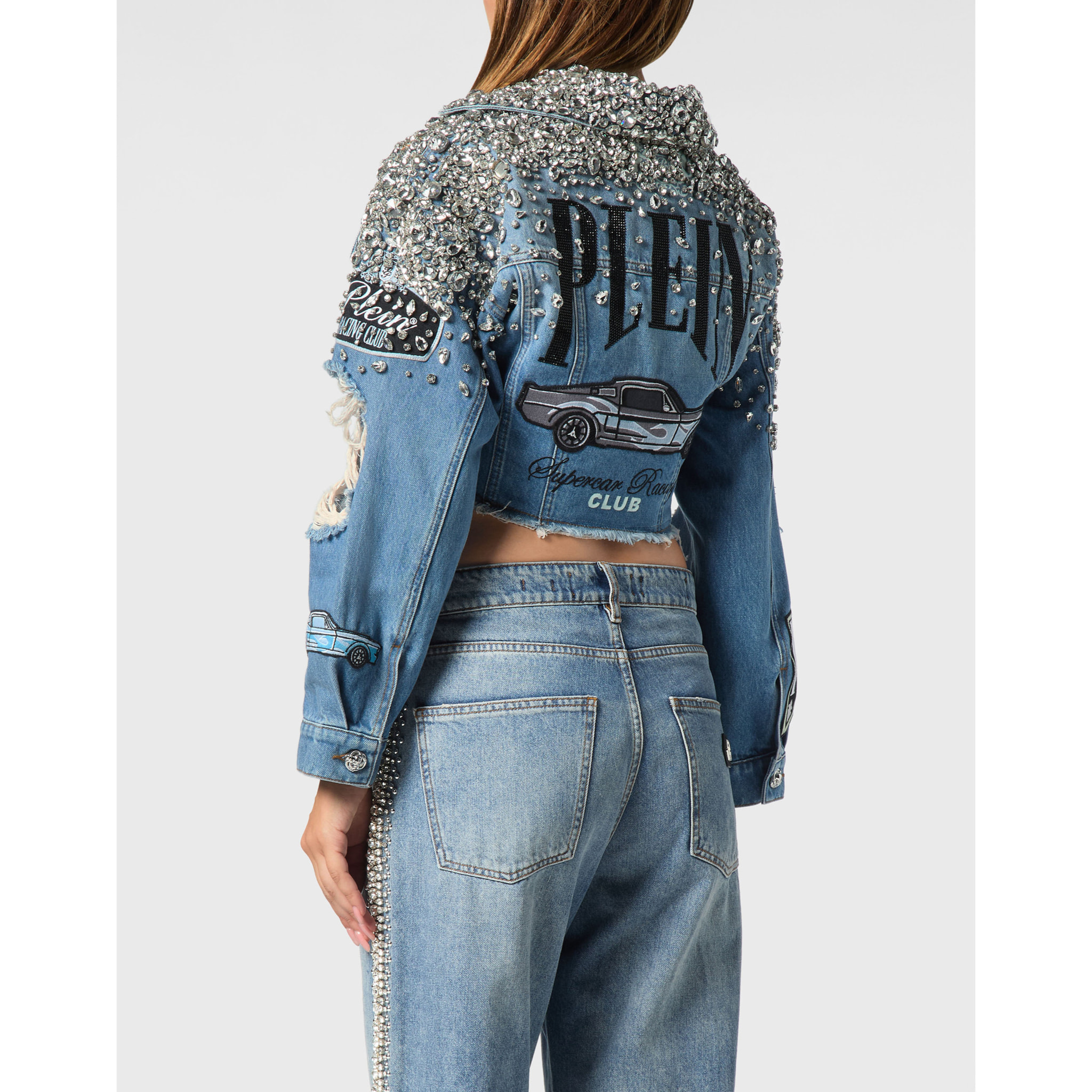 PHILIPP PLEIN Chaqueta vaquera RACING