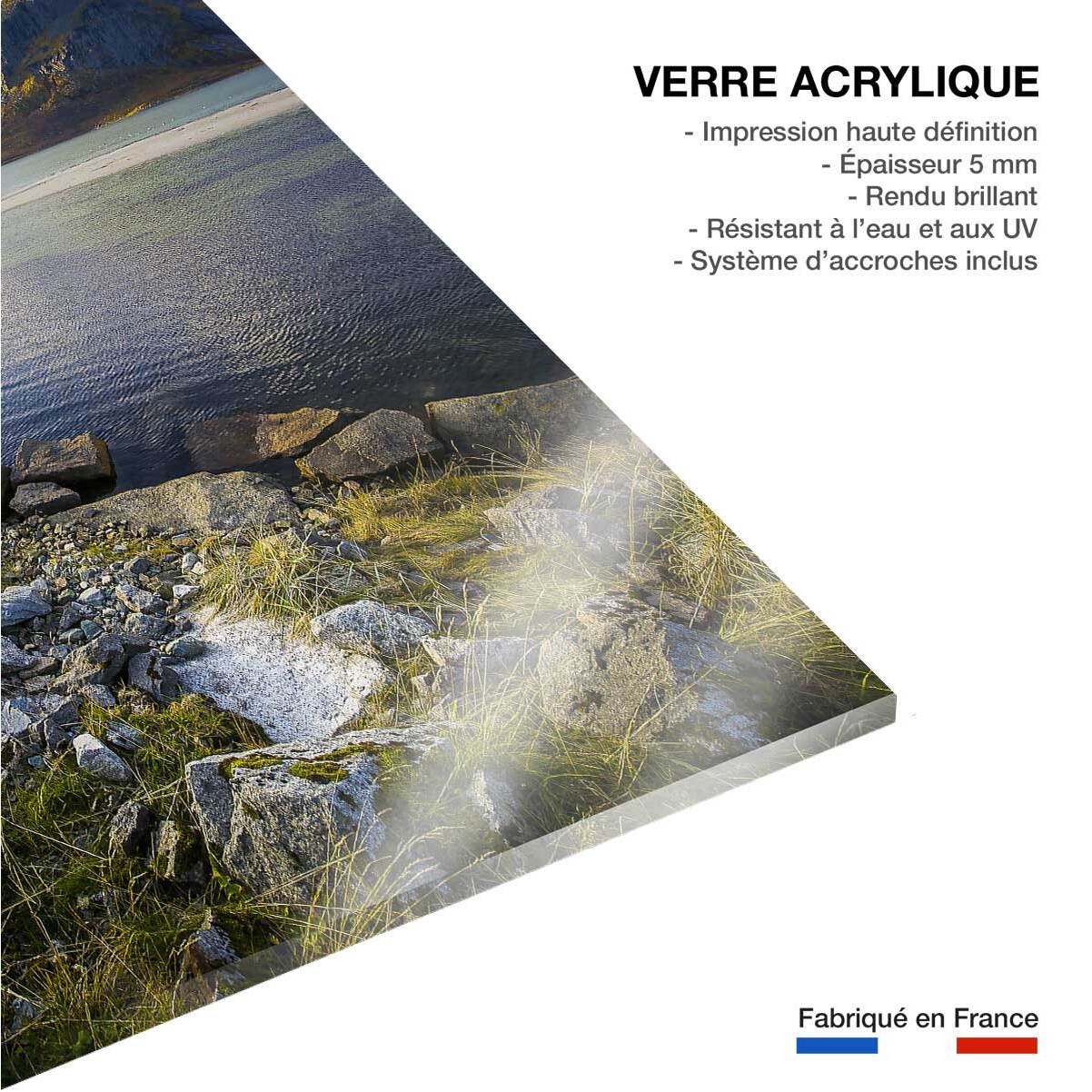 Tableau lac glacière Tableau plexiglas