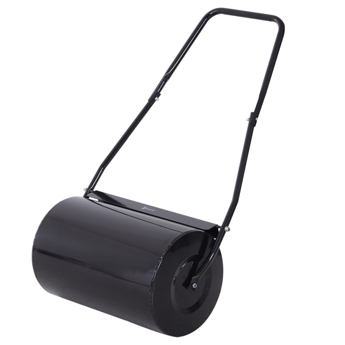 Rodillo de Césped Jardín Acero 38L Llena Agua Arena 32x50cm Asa Desmontable