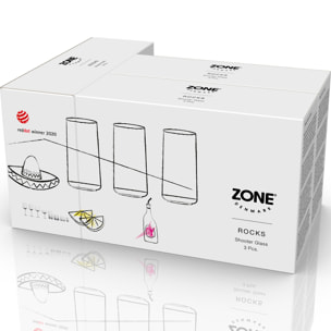 Set de 3 verres à shooter Rocks5 cl