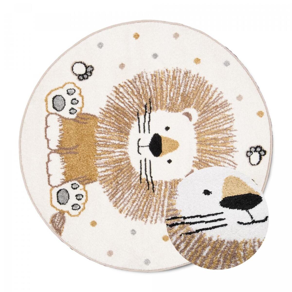 Tapis enfant Lion beige Tuco