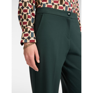 Elena Mirò - Pantaloni maschili in punto Milano - Verde