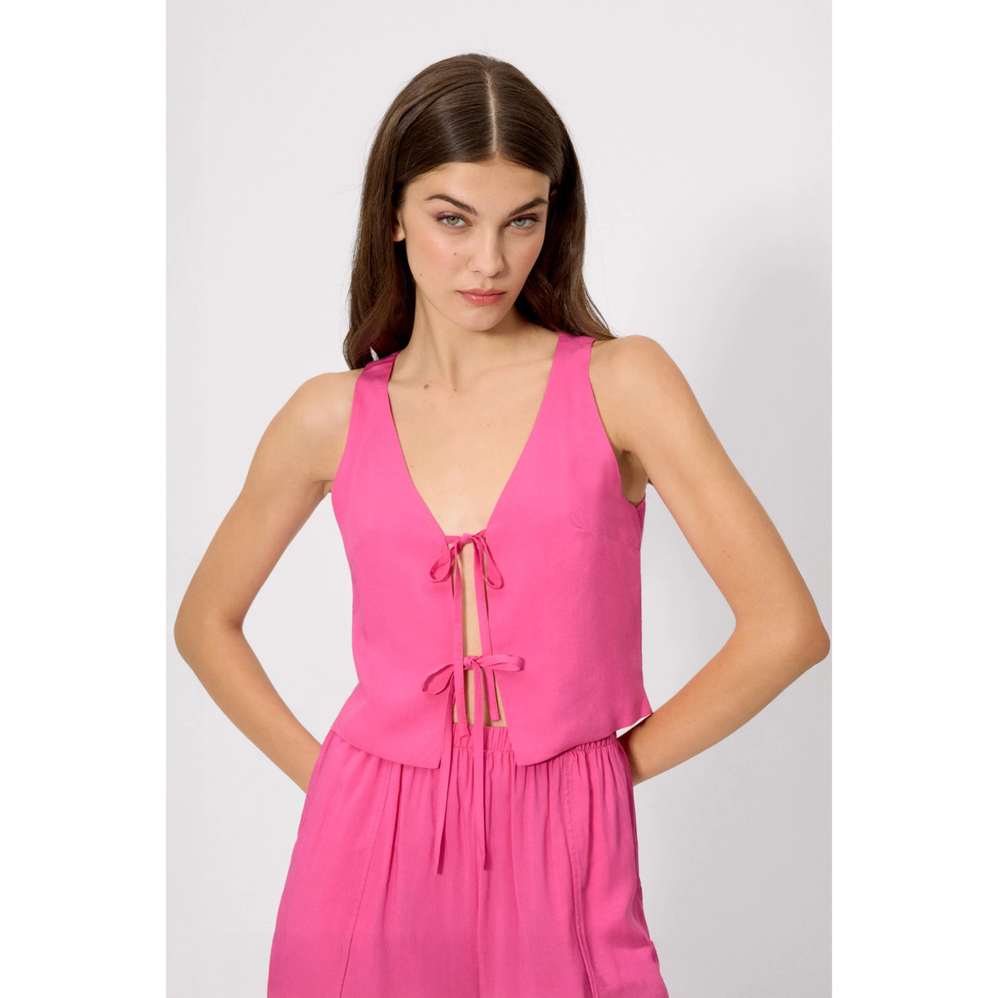 T-shirt a maniche lunghe Rosa