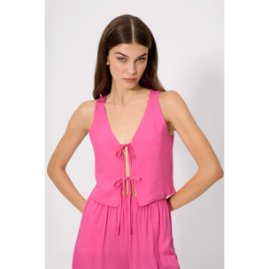 T-shirt a maniche lunghe Rosa